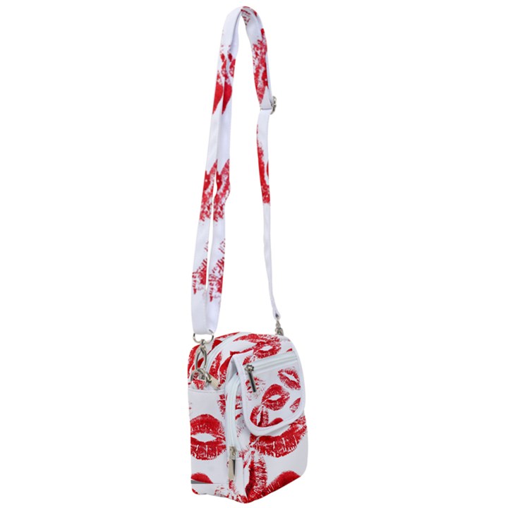 Red Lipsticks Lips Make Up Makeup Shoulder Strap Belt Bag