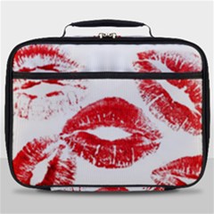 Red Lipsticks Lips Make Up Makeup Full Print Lunch Bag