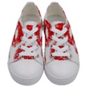 Red Lipsticks Lips Make Up Makeup Kids  Low Top Canvas Sneakers View1