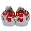 Red Lipsticks Lips Make Up Makeup Kids  Low Top Canvas Sneakers View4