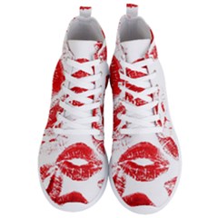 Red Lipsticks Lips Make Up Makeup Men s Lightweight High Top Sneakers