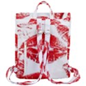 Red Lipsticks Lips Make Up Makeup Flap Top Backpack View3