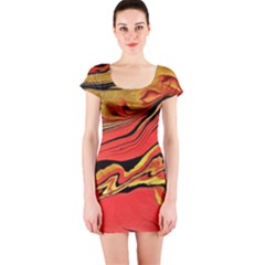 Warrior s Spirit  Short Sleeve Bodycon Dress by BrenZenCreations