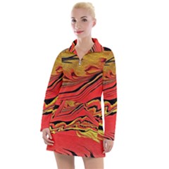 Warrior s Spirit  Women s Long Sleeve Casual Dress by BrenZenCreations