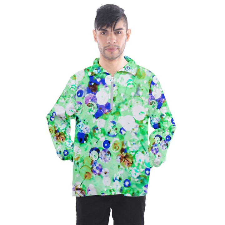 Summer Sequins Men s Half Zip Pullover