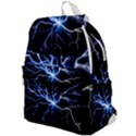 Blue electric Thunder Storm, Colorful Lightning graphic Top Flap Backpack View1