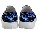 Blue electric Thunder Storm, Colorful Lightning graphic Kids Lightweight Slip Ons View4