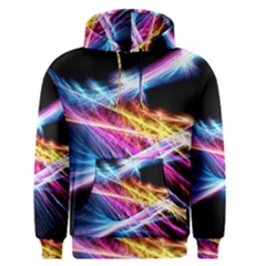 Colorful Neon Light Rays, Rainbow Colors Graphic Art Men s Core Hoodie