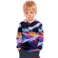 Colorful Neon Light Rays, Rainbow Colors Graphic Art Kids  Overhead Hoodie by picsaspassion