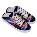 Colorful Neon Light rays, rainbow colors graphic art Half Slippers View3