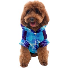 Blue Lightning Thunder At Night, Graphic Art 3 Dog Coat