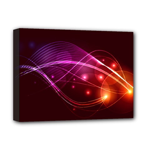 Colorful Arcs In Neon Light, Graphic Art Deluxe Canvas 16  X 12  (stretched)  by picsaspassion