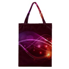 Colorful Arcs In Neon Light, Graphic Art Classic Tote Bag by picsaspassion