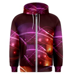 Colorful Arcs In Neon Light, Graphic Art Men s Zipper Hoodie