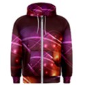 Colorful arcs in neon light, graphic art Men s Zipper Hoodie View1