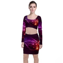 Colorful Arcs In Neon Light, Graphic Art Top And Skirt Sets by picsaspassion