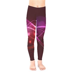 Colorful Arcs In Neon Light, Graphic Art Kids  Leggings by picsaspassion