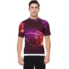 Colorful Arcs In Neon Light, Graphic Art Men s Short Sleeve Rash Guard by picsaspassion