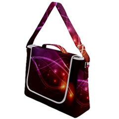 Colorful Arcs In Neon Light, Graphic Art Box Up Messenger Bag