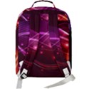 Colorful arcs in neon light, graphic art Double Compartment Backpack View3