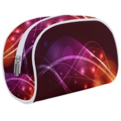 Colorful Arcs In Neon Light, Graphic Art Make Up Case (medium)