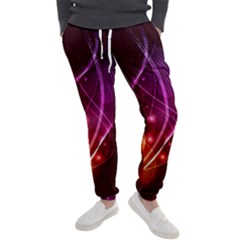  Colorful Arcs In Neon Light, Modern Graphic Art Men s Jogger Sweatpants by picsaspassion