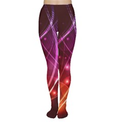  Colorful Arcs In Neon Light, Modern Graphic Art Tights