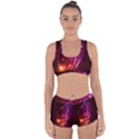  Colorful arcs in neon light, modern graphic art Racerback Boyleg Bikini Set View1