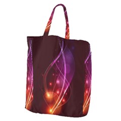  Colorful Arcs In Neon Light, Modern Graphic Art Giant Grocery Tote by picsaspassion