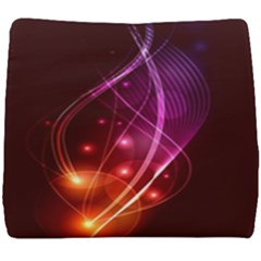  Colorful Arcs In Neon Light, Modern Graphic Art Seat Cushion by picsaspassion