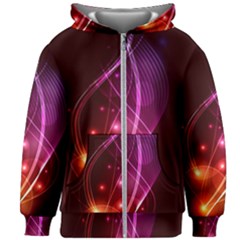  Colorful Arcs In Neon Light, Modern Graphic Art Kids  Zipper Hoodie Without Drawstring by picsaspassion