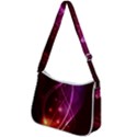  Colorful arcs in neon light, modern graphic art Zip Up Shoulder Bag View2