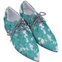 Blue Autumn Maple leaves collage, graphic design Pointed Oxford Shoes View3