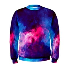 Colorful Pink And Blue Disco Smoke - Mist, Digital Art Men s Sweatshirt