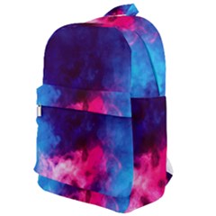 Colorful Pink And Blue Disco Smoke - Mist, Digital Art Classic Backpack by picsaspassion