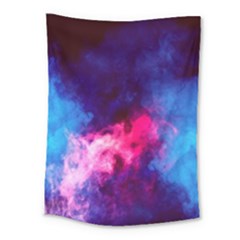 Colorful Pink And Blue Disco Smoke - Mist, Digital Art Medium Tapestry