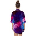 Colorful Pink and Blue Disco smoke - mist, digital art Open Front Chiffon Kimono View2