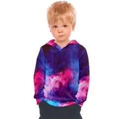 Colorful Pink And Blue Disco Smoke - Mist, Digital Art Kids  Overhead Hoodie by picsaspassion