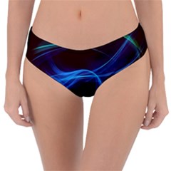 Light Waves In Blue And Green, Graphic Art Reversible Classic Bikini Bottoms by picsaspassion