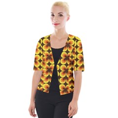 Zappwaits-retro Cropped Button Cardigan by zappwaits