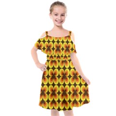 Zappwaits-retro Kids  Cut Out Shoulders Chiffon Dress by zappwaits