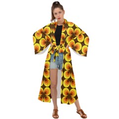 Zappwaits-retro Maxi Kimono by zappwaits