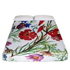 Summer Flowers Fitted Sheet (california King Size) by goljakoff