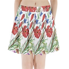 Summer Flowers Pleated Mini Skirt by goljakoff