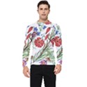 Summer flowers Men s Long Sleeve Rash Guard View1