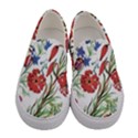 Summer flowers Women s Canvas Slip Ons View1