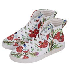 Summer Flowers Women s Hi-top Skate Sneakers by goljakoff