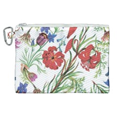 Summer Flowers Canvas Cosmetic Bag (xl) by goljakoff