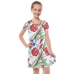 Summer Flowers Kids  Cross Web Dress by goljakoff