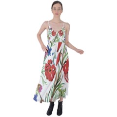 Summer Flowers Tie Back Maxi Dress by goljakoff